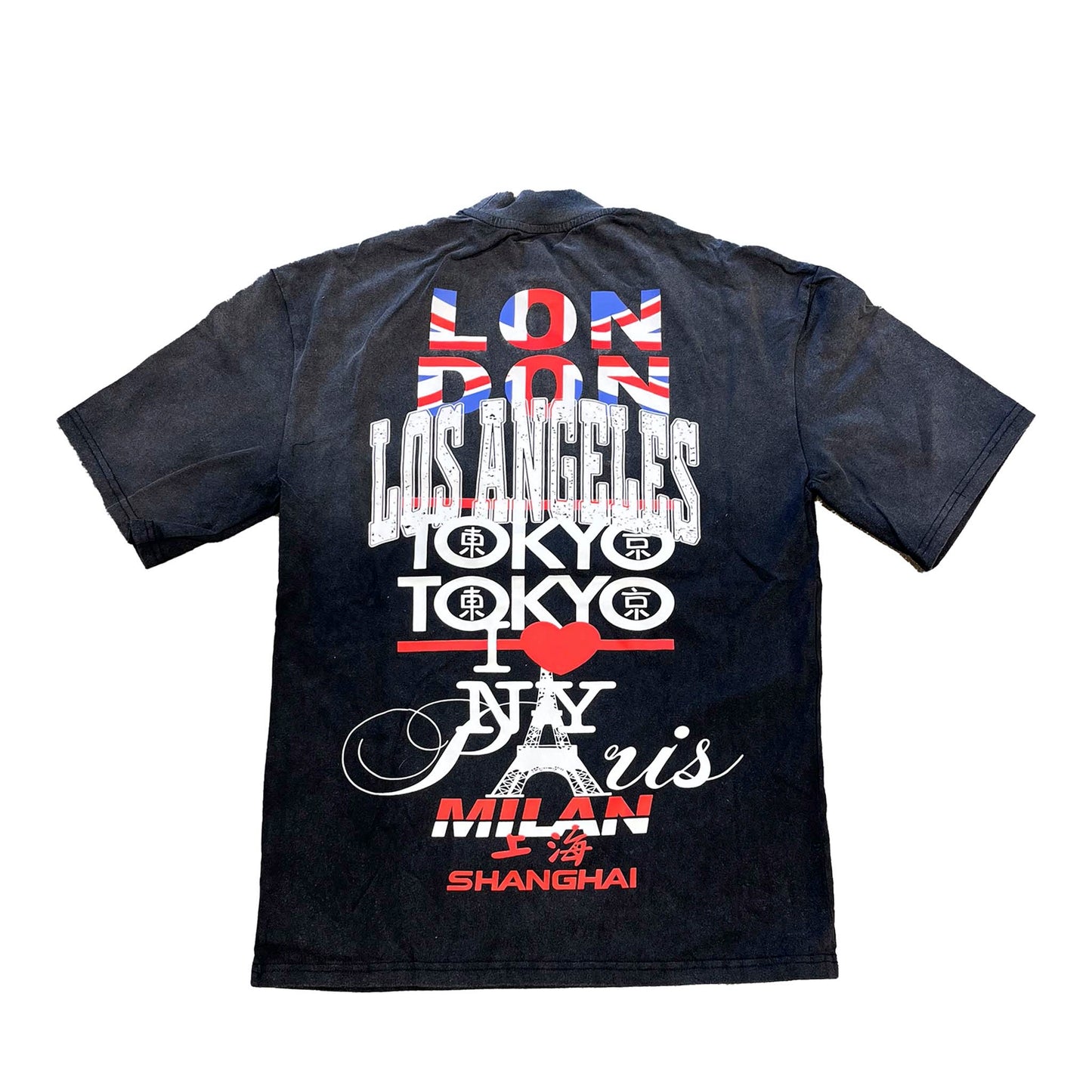 Flood Sport International Tee- Washed Black