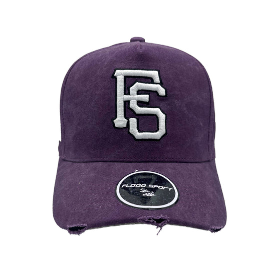 Snapback Cap- OG Logo- Purple- Washed/Distressed